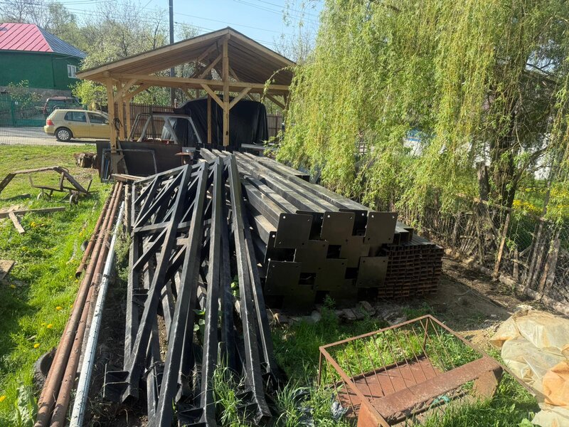 Hala metalica demontabila 7,30 × 28 m, stalpi 6 m (+1,25 m ferme)