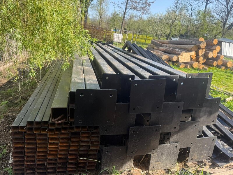 Hala metalica demontabila 7,30 × 28 m, stalpi 6 m (+1,25 m ferme)
